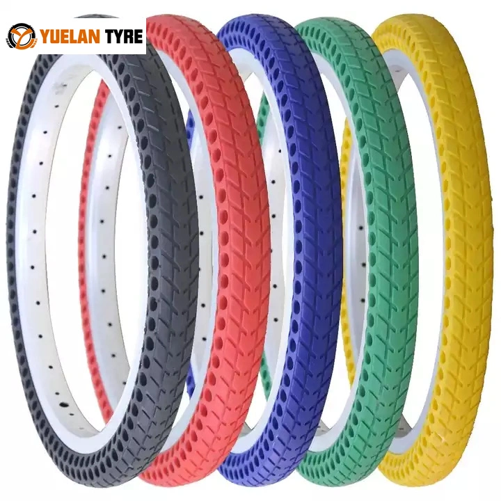Electric Bicycle Fat Tire Solid Tire No Puncture 20X1.75 Fat Tubeless Bike Tire for Mobike Bicycle