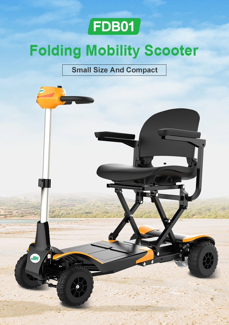 Jbh Factory Direct Selling Cheap Price Aluminium 4 Wheels Power Folding Electric Mobility Motor Scooter