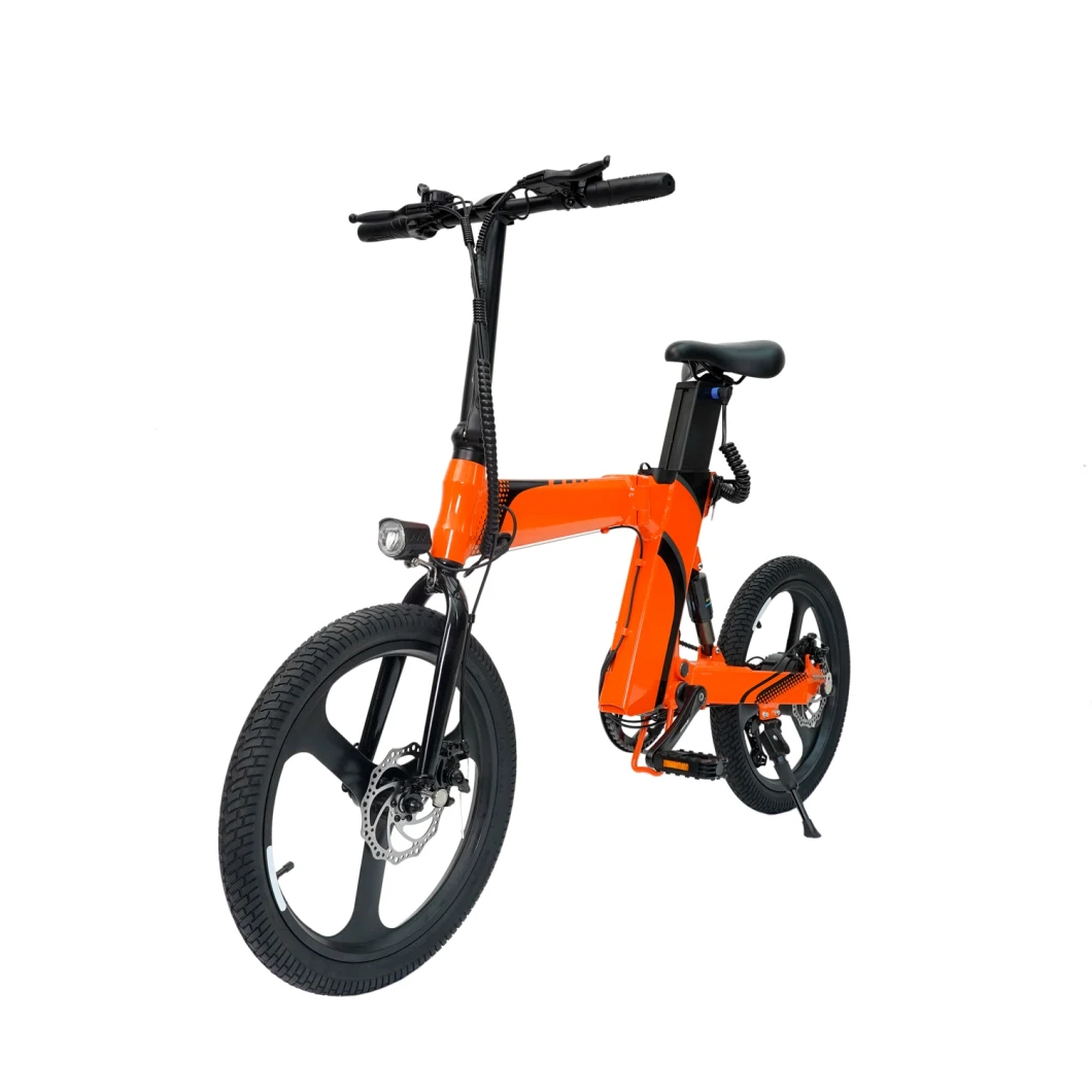 New Model Foldable 26inch 48V High Carbon Steel Lithium Battery Moutain Electric Bike with Light
