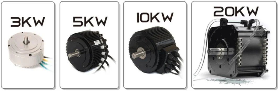 Rated 20kW with Top 40kW 4000RPM 160 n.M brushless and gear less BLDC MID drive motor for motorcycle, motorbike, go carts, boats with CE Electric car motor